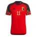 België Yannick Carrasco #11 Voetbalkleding Thuisshirt WK 2022 Korte Mouwen